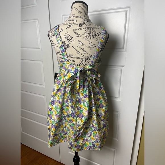 ZARA Poplin Print Floral Dress Multicolored - Picture 4 of 9